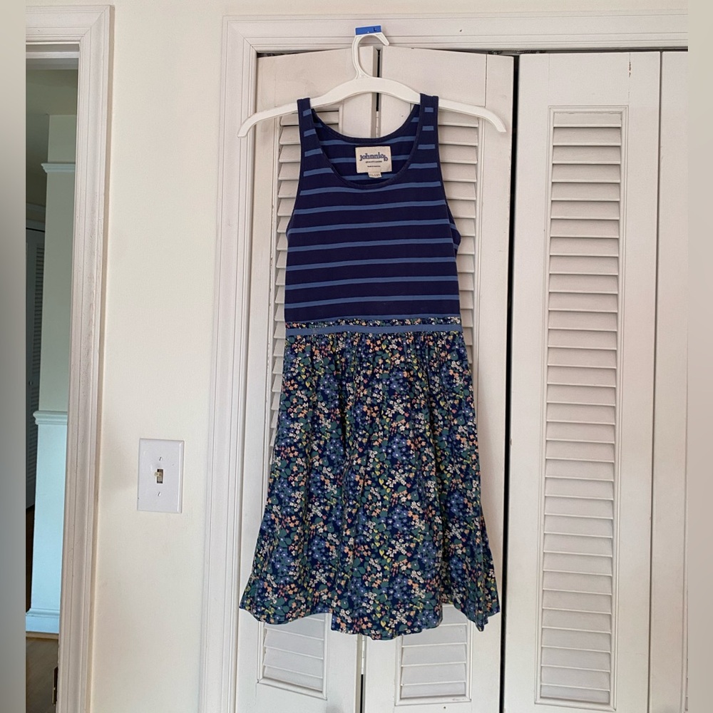 Kids Johnnie B Navy Blue Floral Dress